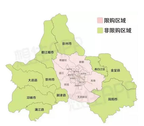 成都中心城区包括11个区,传统的老城区有5个,即第一圈层包括金牛区